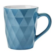 Caneca 12cm 360ml Textura Zima Azul